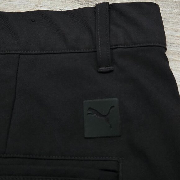 Puma Performance Stretch Golf Shorts Men's Black Grip Waistband Links Preppy 34 - Picture 3 of 7